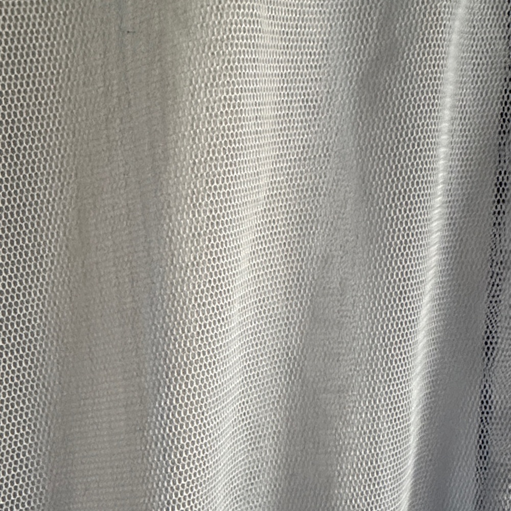 Sheer Ruffle Peplum Button-Front Top - Light Blue - Picture 3 of 5